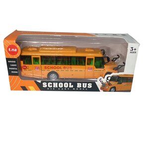 TNA 1:32 Die Cast Model School Bus With Sound Light Music & Inertia Drive NEW